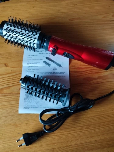 Valentine Gift Hair Curler Straightener Electric Hair Brushes Hot Comb Professional Curling Iron Heated Anti-Scald Thermal Brush photo review