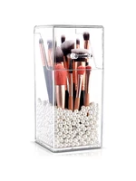 Transparent Acrylic Makeup Brush Holder Makeup Organizer Cosmetic Holder Pencil Lipstick Desk Container Table Makeup Storage Box 2
