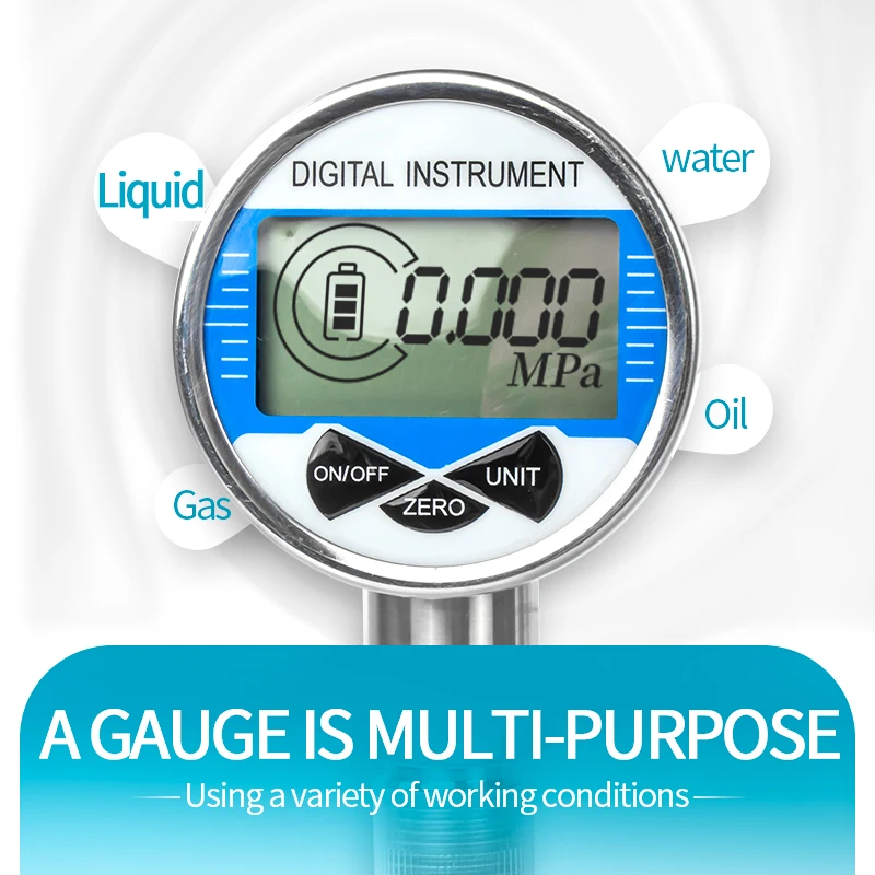 FANDE Digitale Hydraulische Manometer mit Temperatur Membran 316L