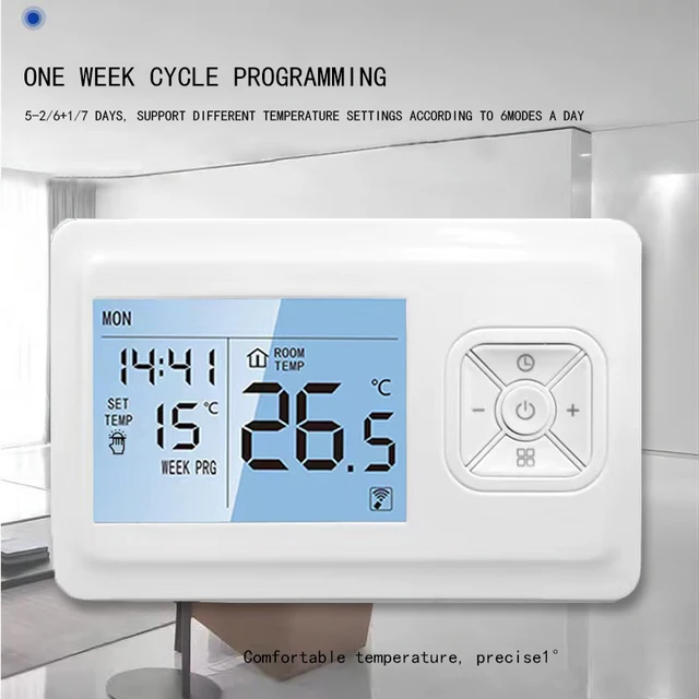 Wifi Smart Thermostat With Receiver Wireless Programmable Thermostat Controller for Gas Boiler Water Heating APP Voice Control - Image 3