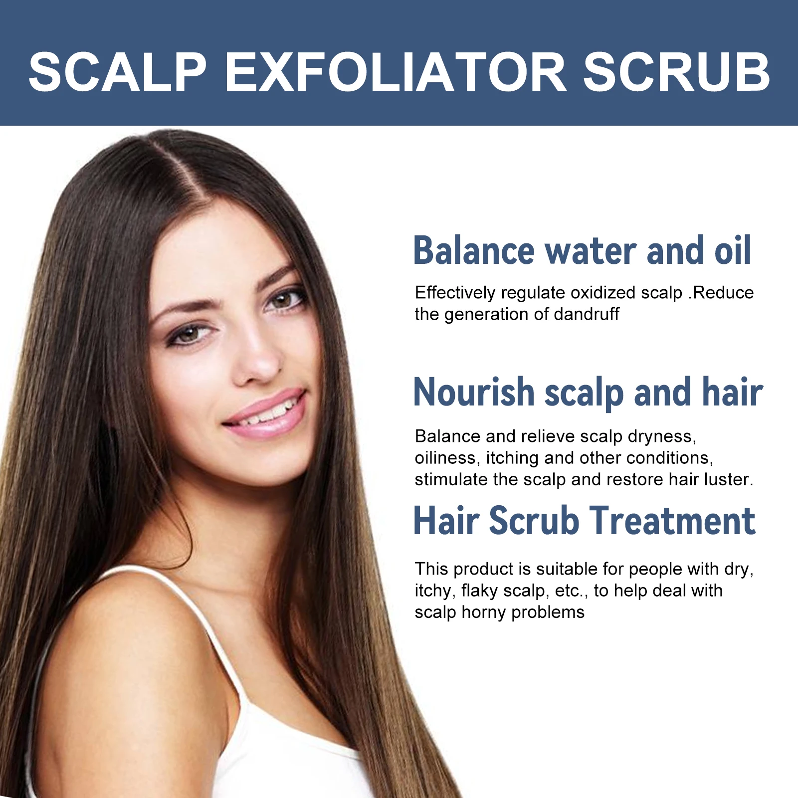 EELHOE Hair Scrub Gel Nourishing Hair Moisturizing Reduce Dandruff Promote Scalp Health Oil Control Relief Itching Hair Cleaner