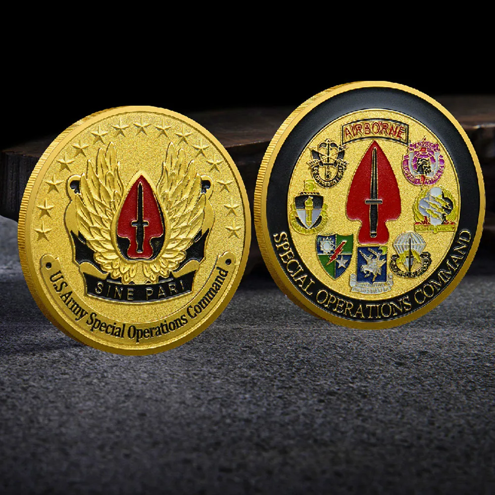 

Special Operations Command Sine Pari Bronze Challenge Coin