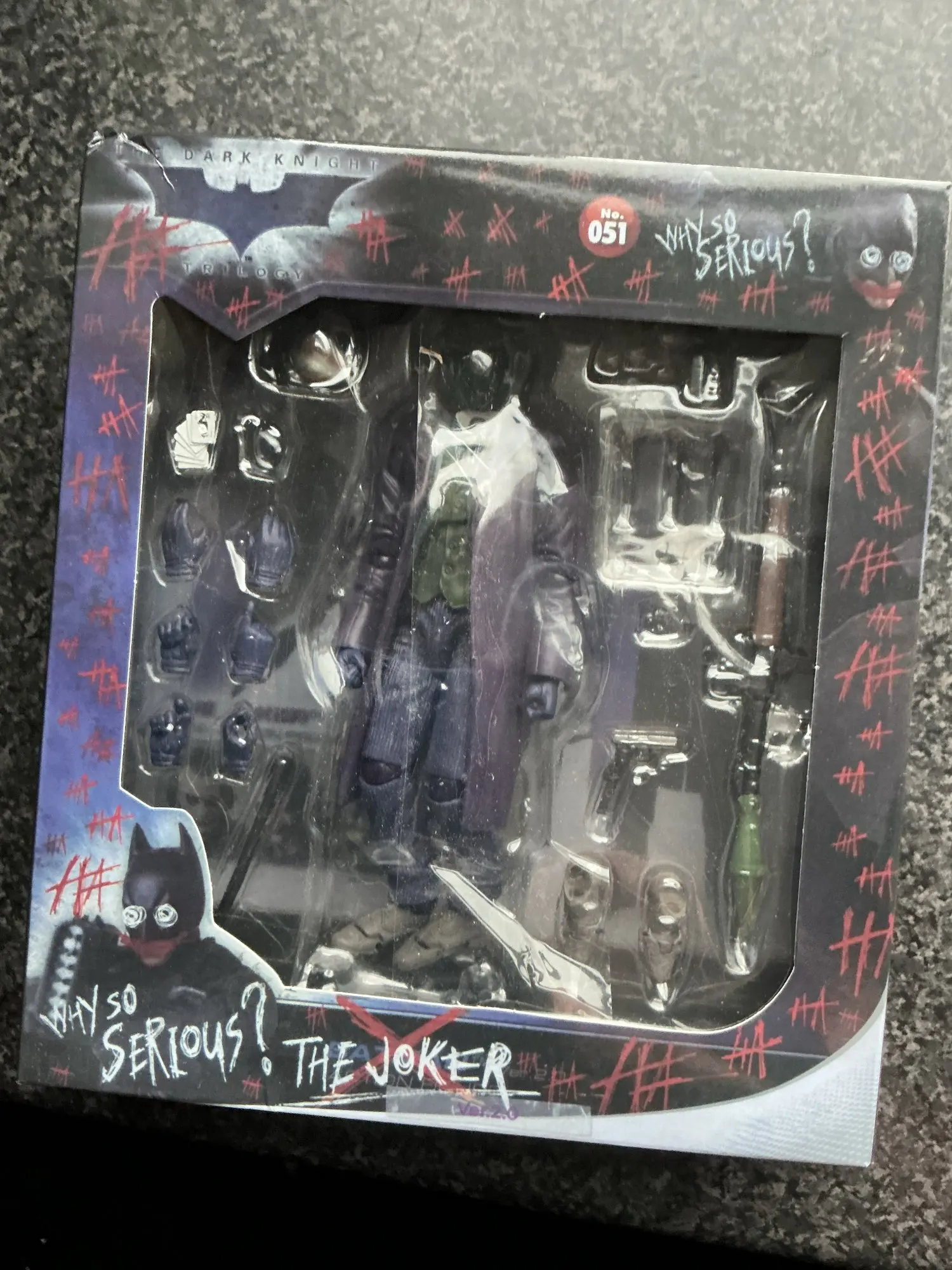 Mafex The Joker Ver.2.0 Action Figure Dark Knight Figurine Movable
