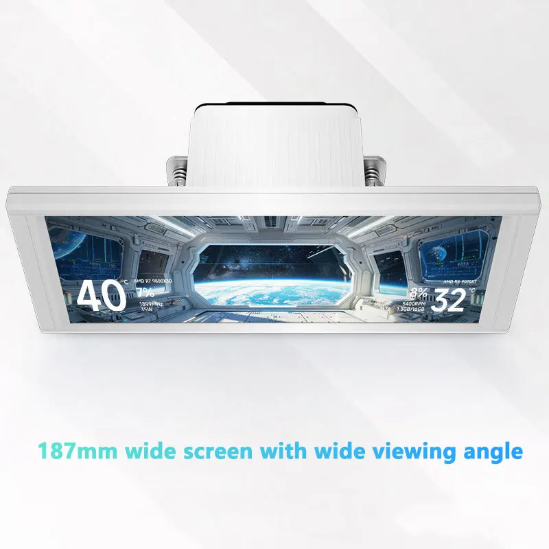 Thermalright 6.86インチ ケース内液晶 白 新品 Thermalright TROFEO VISION 360 ARGB オールインワン水冷ラジエーター