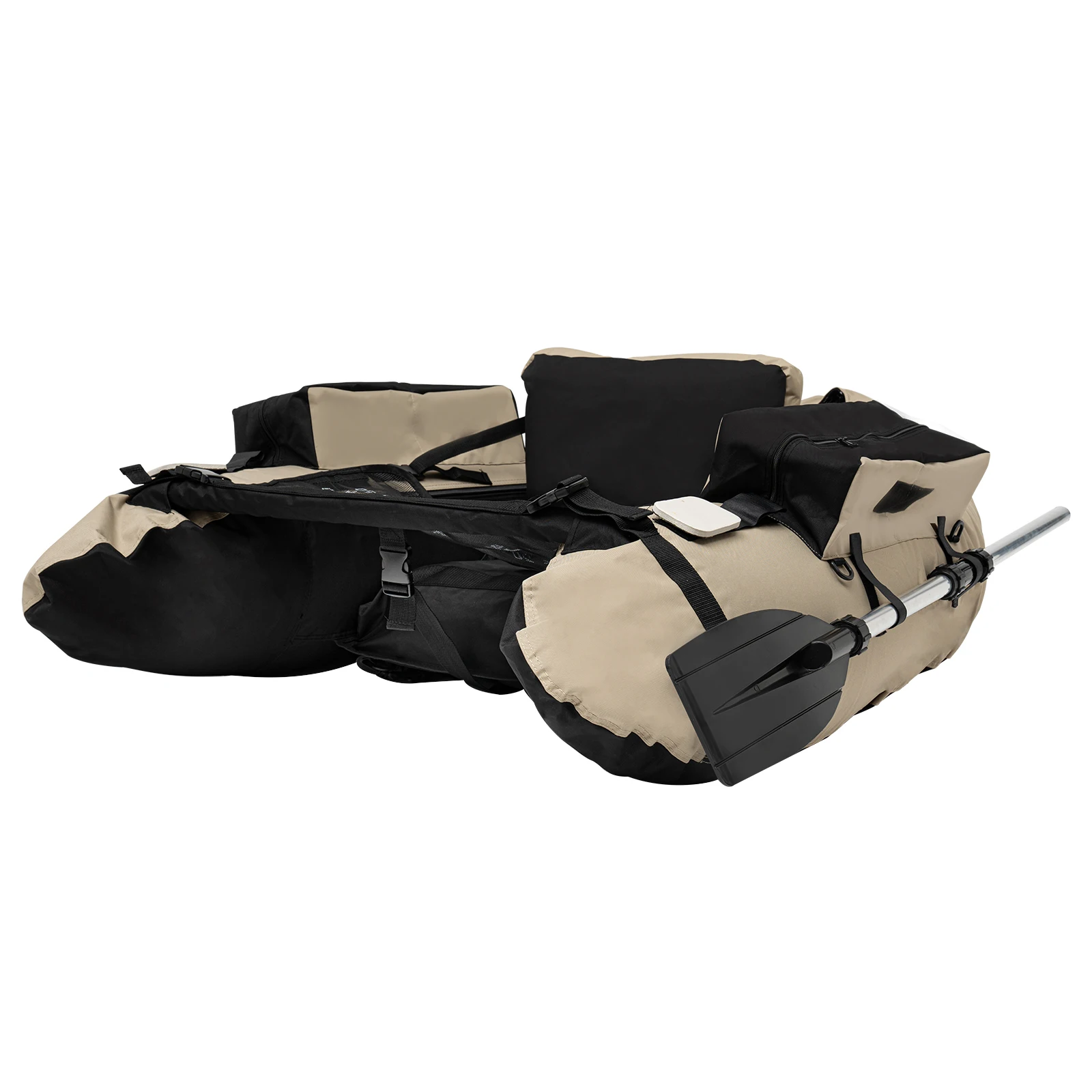 Fishing Boat, Outdoor Fishing Boat, Inflatable Fishing Boat Strong Load Capacity Lakes, Rivers, and Creeks for Fishing, Rafting 2