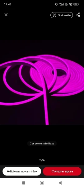 5m Mangueira Led Neon Corte 2,5cm Flex 12v + Fonte Bivolt photo review