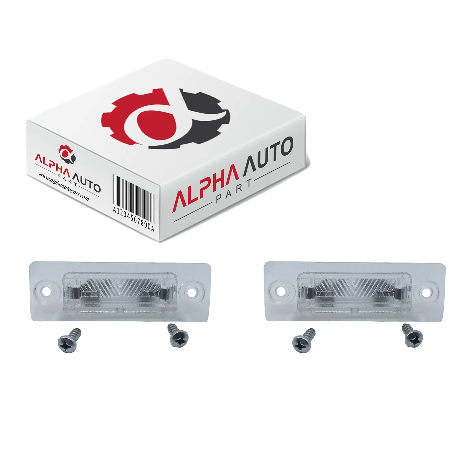 Lampada Targa 2 Pezzi Per Volkswagen Caddy 2004-2015