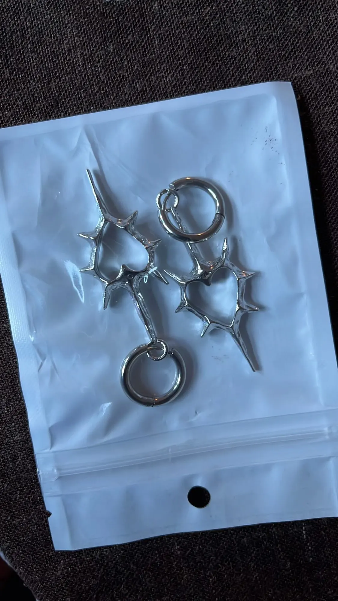 Goth Thorn Heart Earrings Korean Fashion Cross Earrings for Women Punk Charms Earring Grunge Jewelry Hip Hop Vintage Accessories photo review