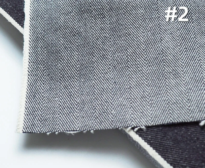15oz Herringbone Twill Selvadge Raw Denim Fabric r Dark Blue Jean Jacket Selvedge Cloth Manufacturers W387832