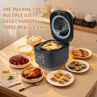 Cuisinière à riz multifonctionnelle de grande capacité 5L, commande par bouton, entièrement automatique, cuisinière électrique domestique avec cuve intérieure antiadhésive 2