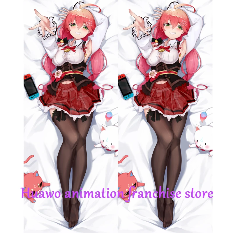 

Anime Dakimakura Pillow Hololive 2-Side Print Pillowcase Hugging Body Cushion Cover Otaku Waifuristmas Decoration 2023
