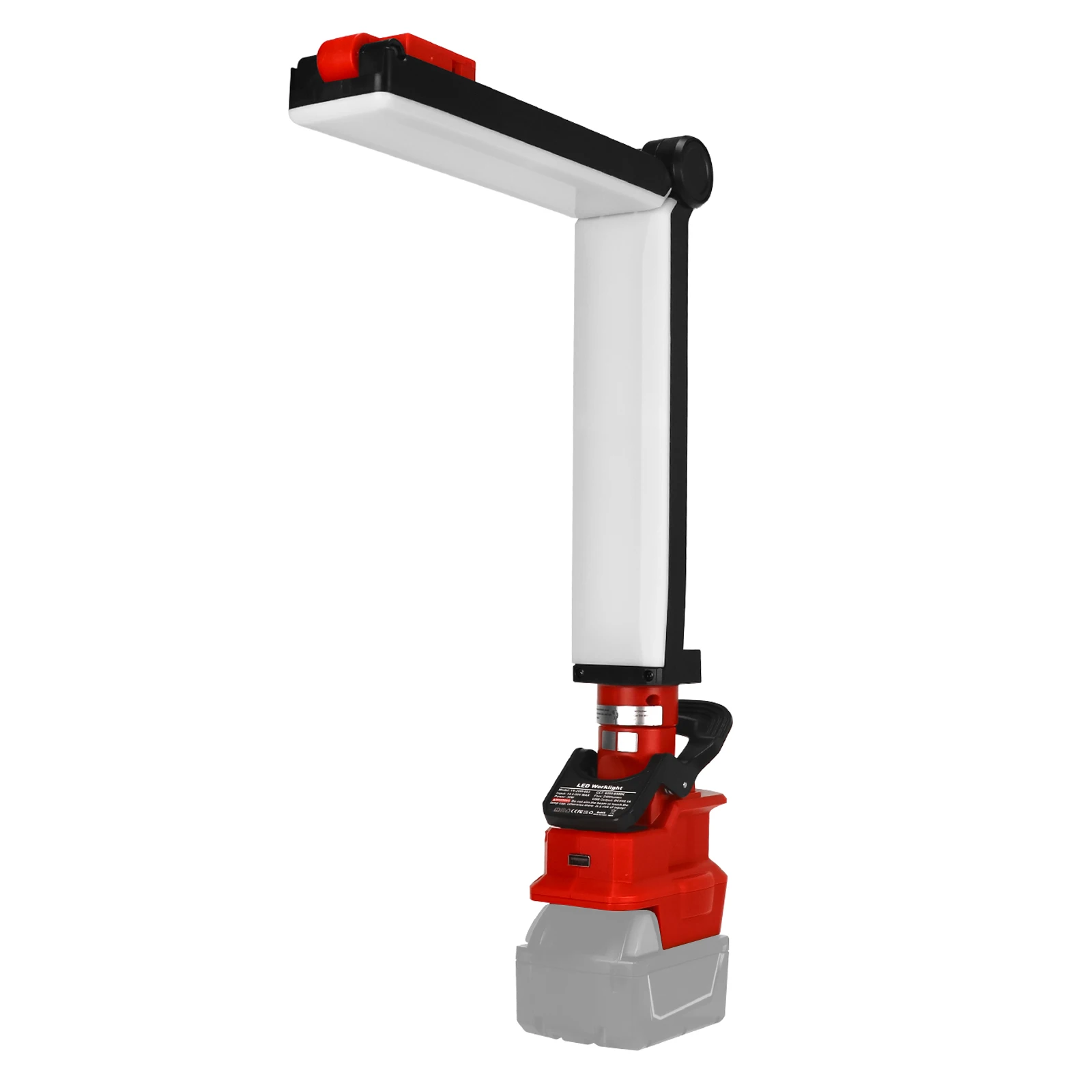 밀워키 18V 배터리 접이식 조명용 30W 2400LM LED 작업 조명 USB 충..