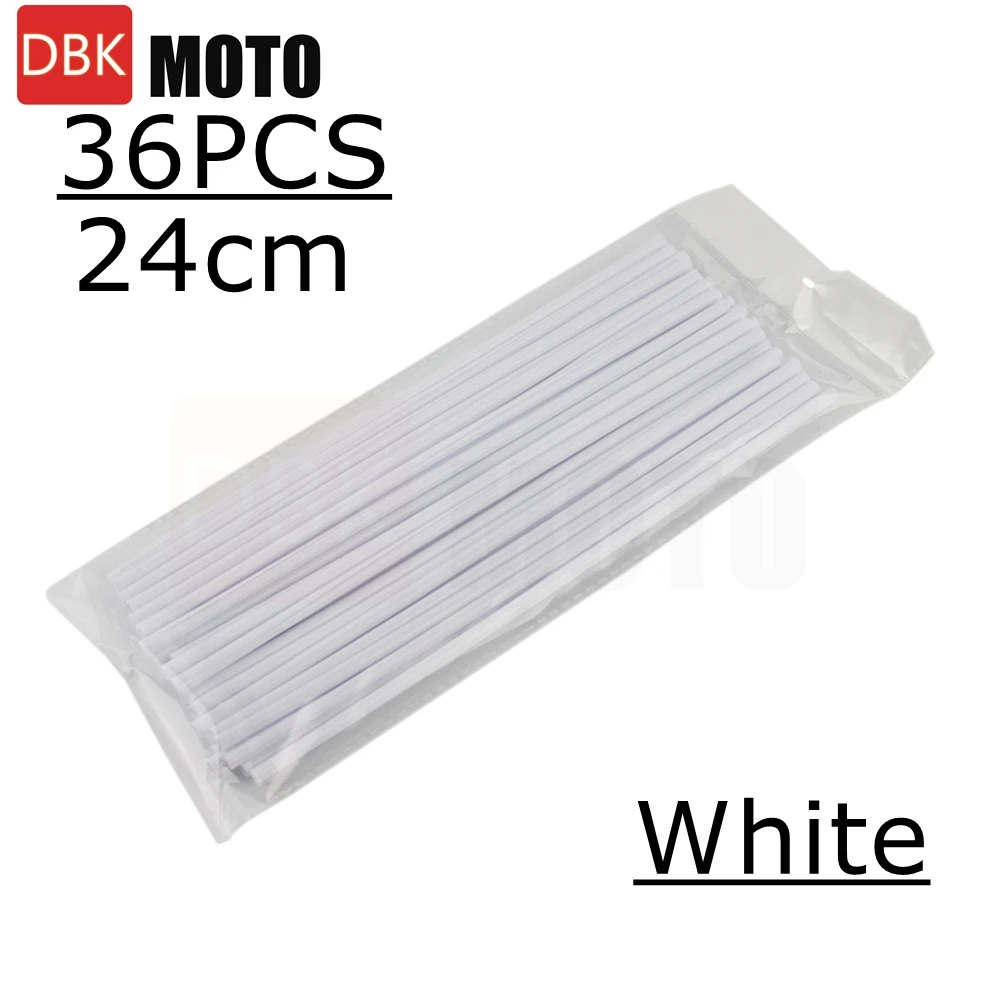 Colorful Spoke Skin Covers for Bikes - Decorative Trim and Protection, 24CM Length, 12 Vibrant Colors