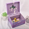 Music Jewelry Box Storage Box Spinning Unicorn Paper Clockwork Music Box Cute Little Girl Princess Birthday Gift 1