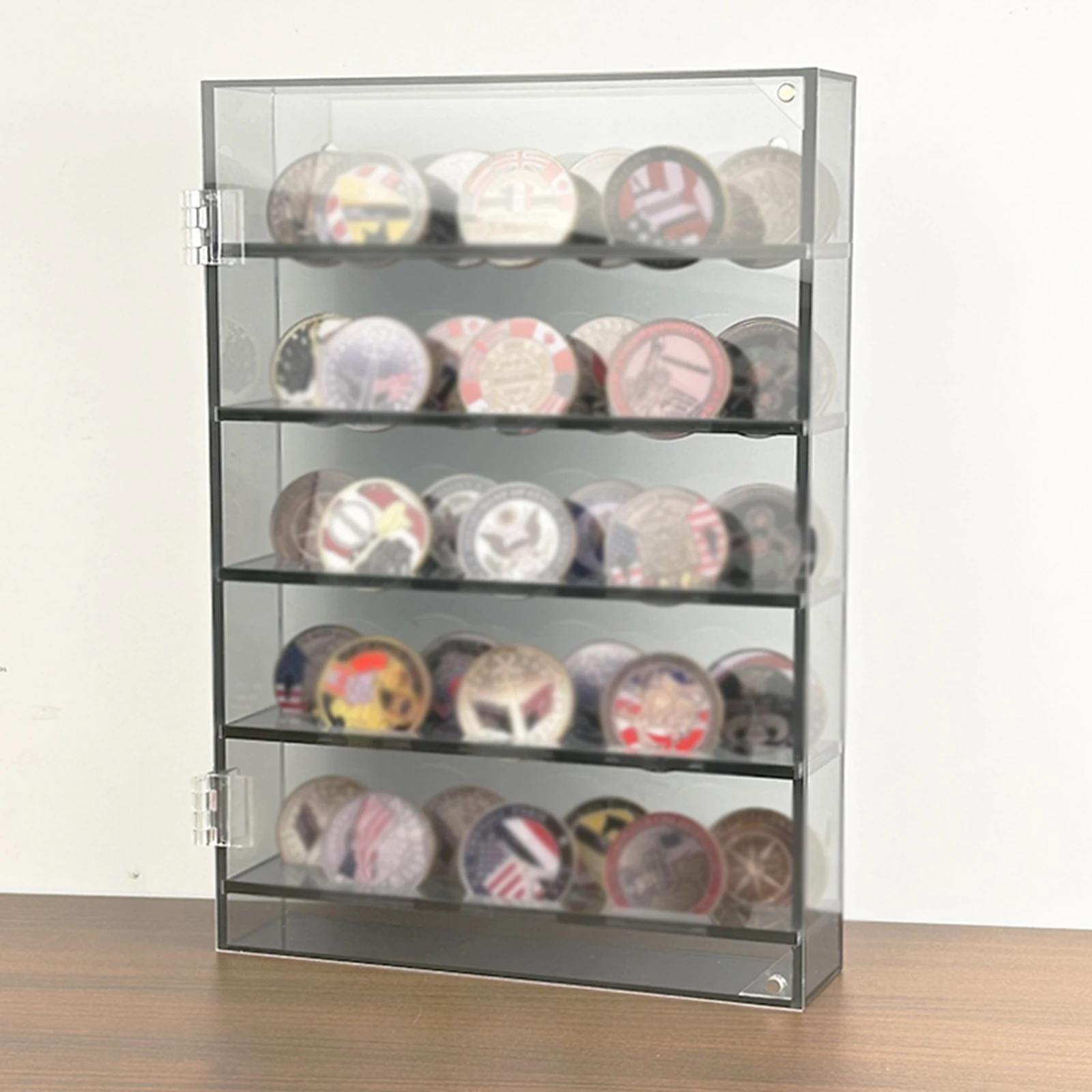 5단 아크릴 코인 진열 케이스 투명 수집가용 박스 (기념품 코인, 메달, 배지, 토큰 전시 스탠드) - AliExpress