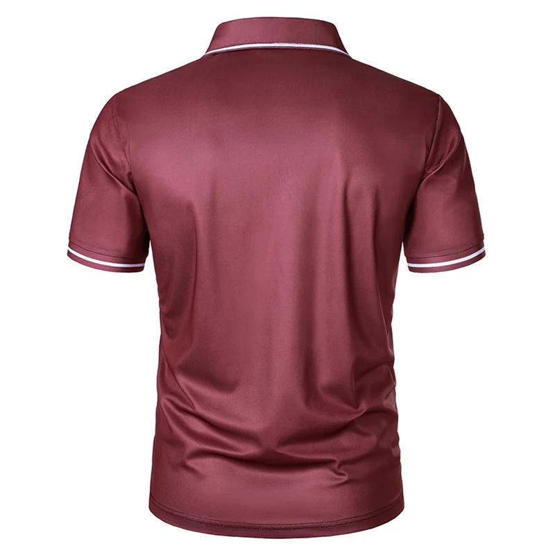 Men's Golf Shirt Work Casual Lapel Short Sleeve Basic Modern Stripes Patchwork Buttons Summer Spring Regular Fit Golf Shirt 8 A1ad3aad88f294653b9feb9ff9b2302a2B