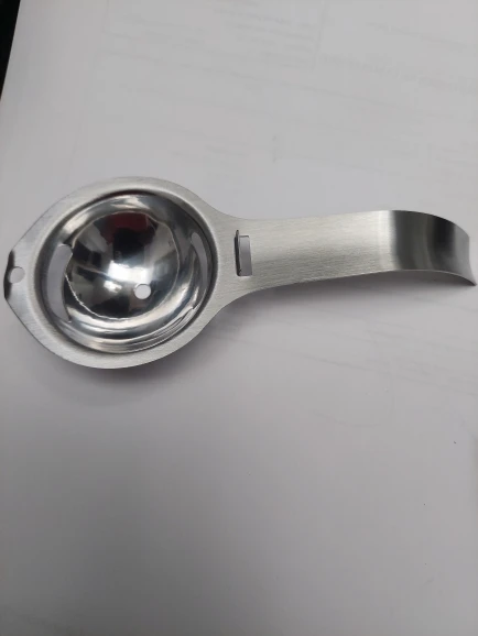Egg Sculpt: Stainless Steel Egg Separator - Effortlessly Divide Yolk photo review