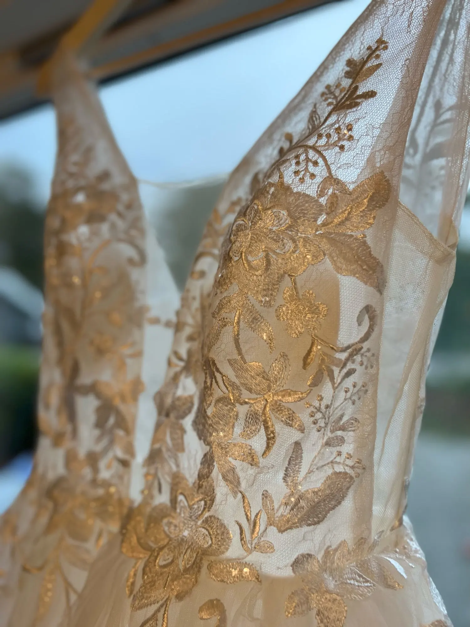 White boho wedding dress