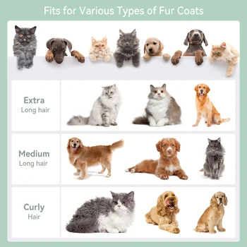 7 In 1 Dog Grooming Kit Hand Cleaner for Puppy Kitty Pet Grooming Vacuum Professional Pet Hair Clipper Cat Grooming Tool 2