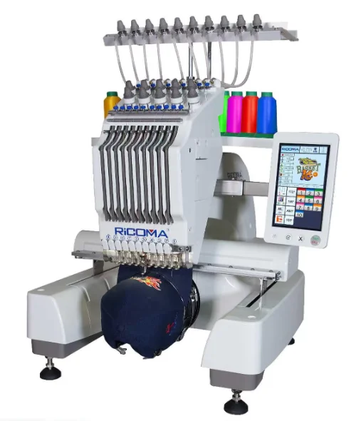 Embroidery machine complete package, 10 needle, original brand, new