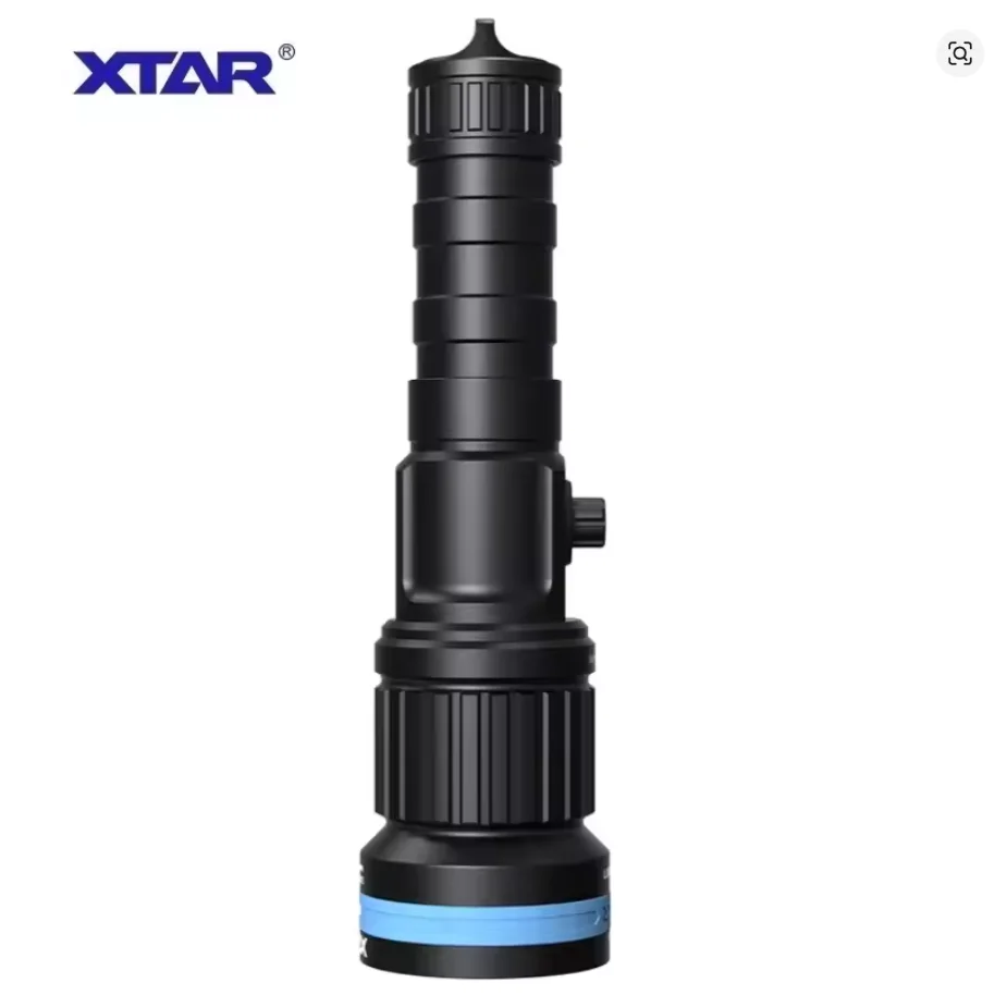 XTAR D40 줌 다이빙 손전등 조절 가능한 초점 빔 다이브 라이트 1600루멘 충전식 USB-C 충전식 컴팩트 토치