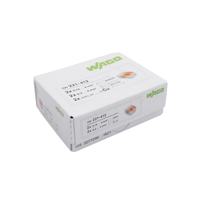 Wago 221 Lever-nuts Compact Splicing Wire Connector, 221-412, 221-413, 221-415  221-612 221-613. 10pcs/lot - Printer Parts - AliExpress