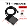 Free your Hand Spot Welding Switch Tig Torch Metal Foot Pedal Foot Switch 1.8 Meters Cable 2 Pins connector 1