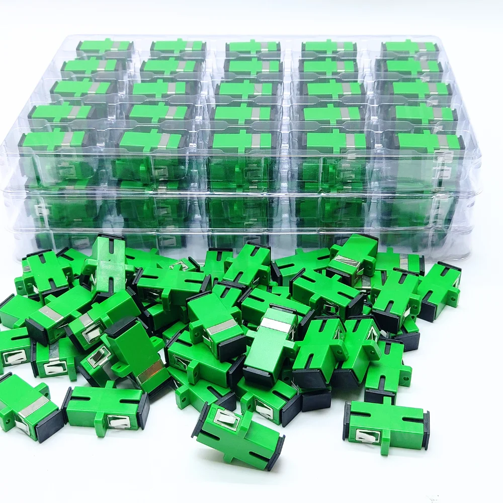 Fiber Optic Adapter SC APC Simplex single-mode 50-500PCS/LOT