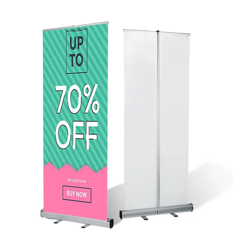 

Economical Black Diamond Roll-Up Banner Stand Durable And Portable Banner Display For Promotion And Advertising