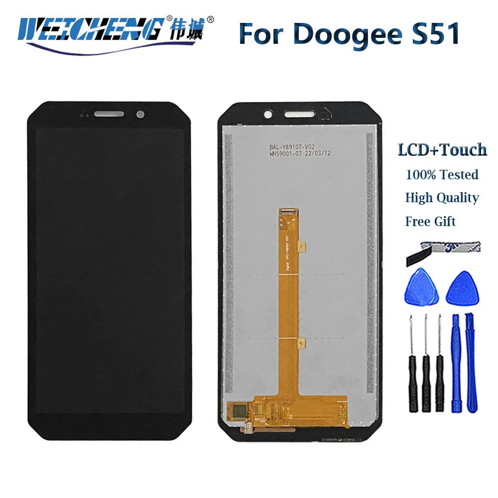 Original New For DOOGEE S61 Pro LCD Display Screen+Touch Panel Digitizer For DOOGEE S61 S51  LCD Display