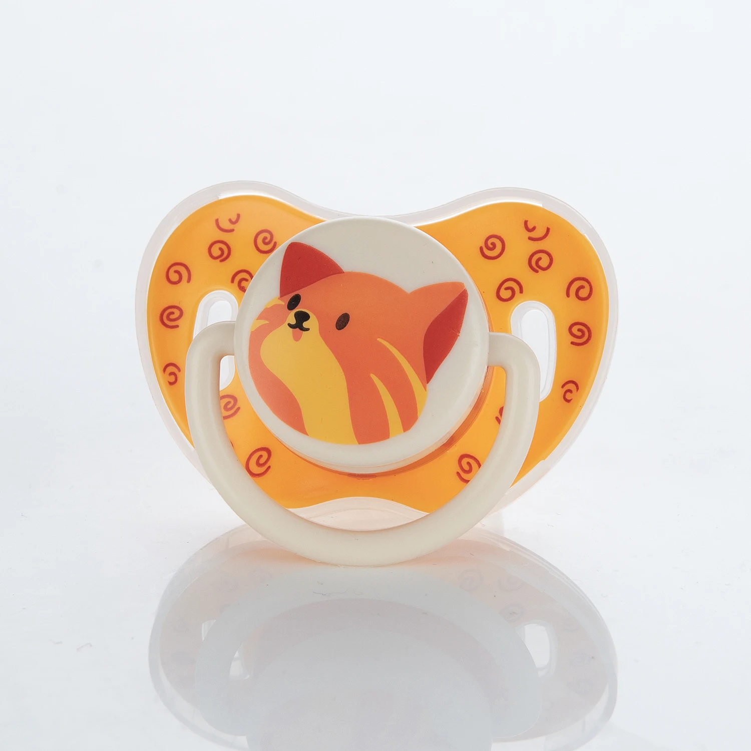 Miyocar Lovely Cat Baby Pacifiers Bring Replacement Nipple Includes 3 Different Size Silicone Teat for Boy and Girl 6