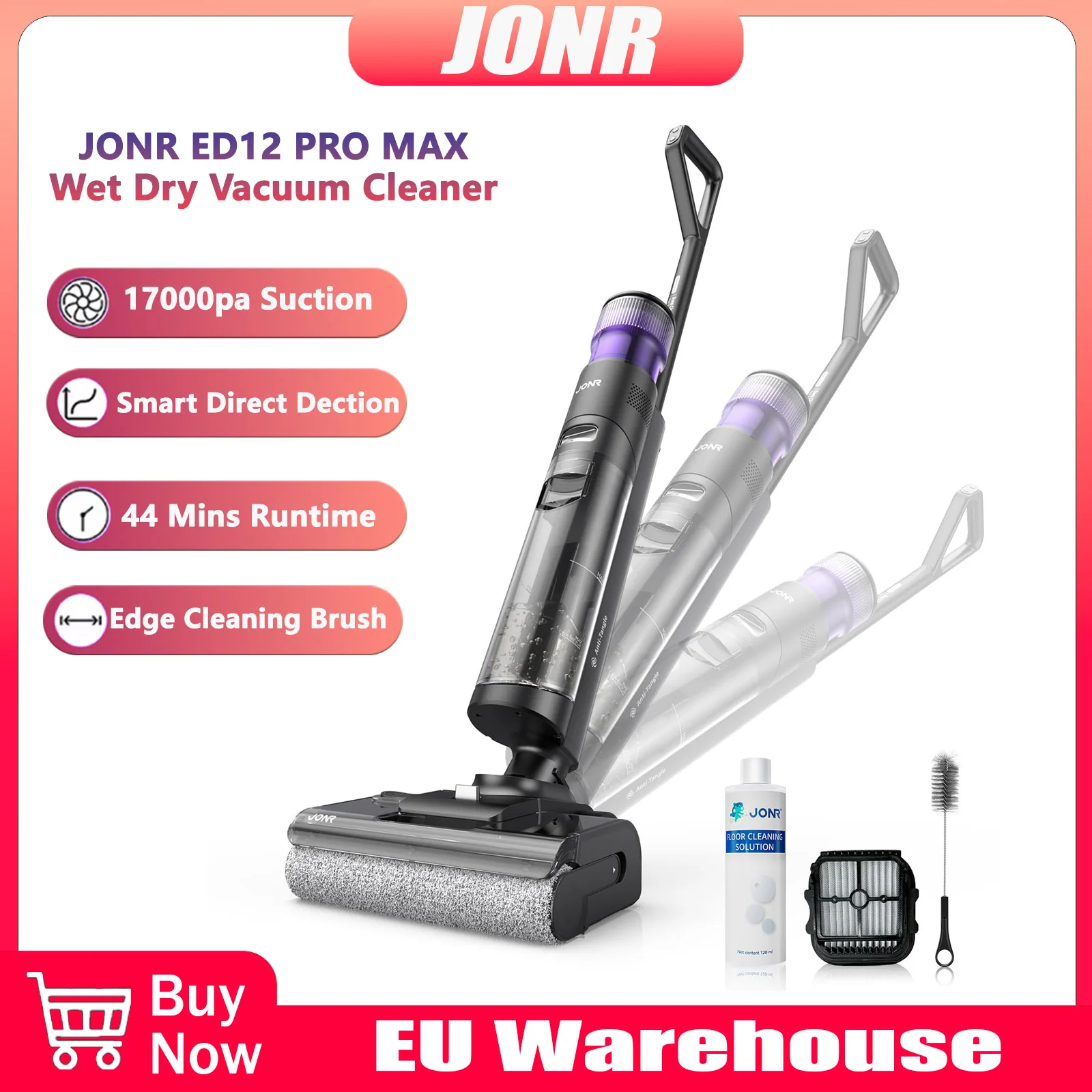 Odkurzacz na mokro i sucho JONR ED12 PRO MAX z Polski za $317.4 / ~1169zł