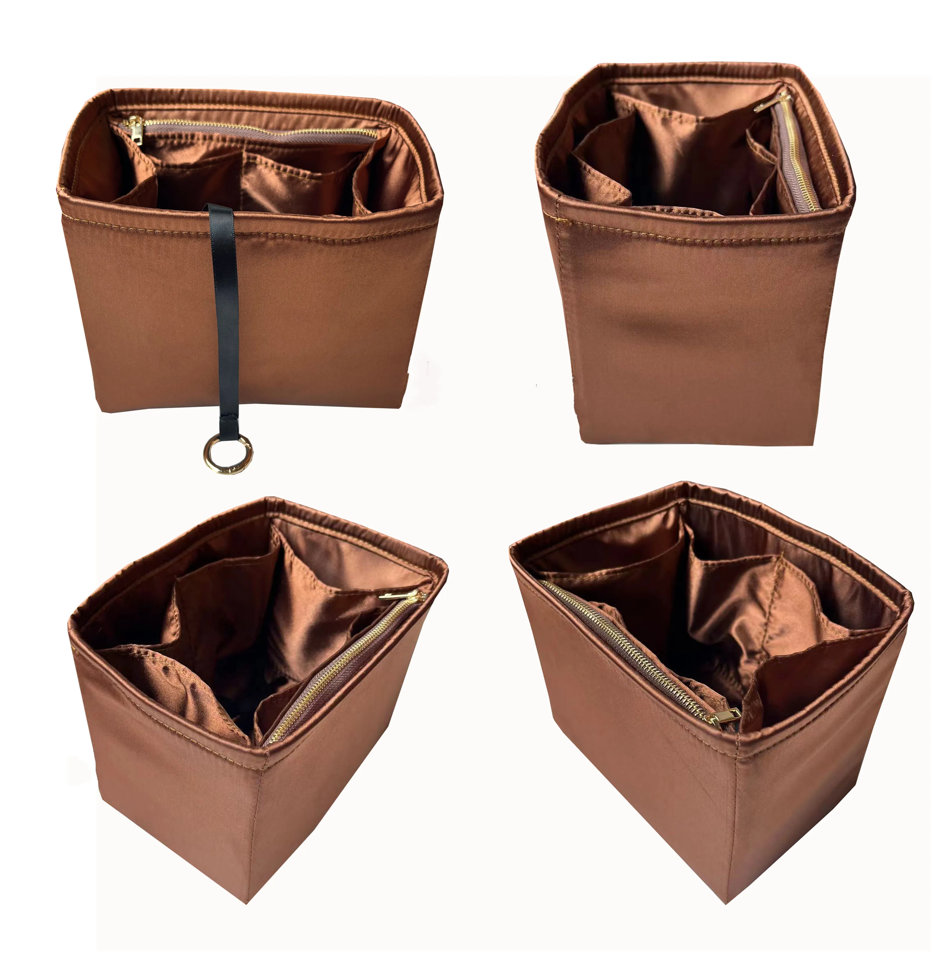 For Picotin 18 22 26 Insert Bags Organizer Makeup Handbag Organize Inner Purse Portable base shaper Premium Silky(Handmade） 2