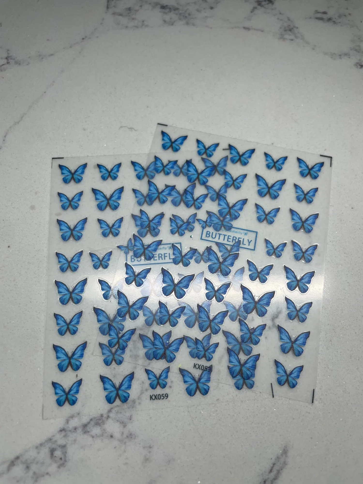 Nytt hantverksdekal 5D Nail Art-dekor Ultratunn Butterfly Nail Art-dekoration photo review