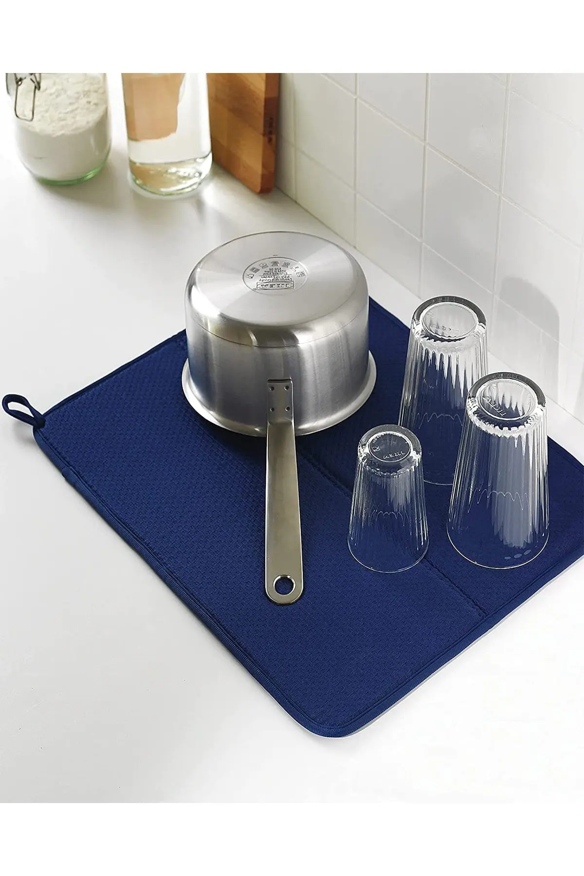 

Microfiber Dish Drying Cover 44x36 Cm Kitchen Accessories Drying Mat For Kitchen Cushion Pad Tableware Mats Anti - Scald Coaster