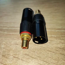 CGF XLR 3 Pin Maschio Femmina A RCA Femmina Presa Adattatore Audio Convertore Connettore HIFI Supportato Per Altoparlante Microfono - Foto 7