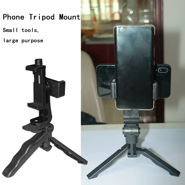 Universal Smartphone Video Vlogging Kit - Phone Teleprompter Prompter Clip for Phone Live Broadcast Video Subtitle Read Tripod 2