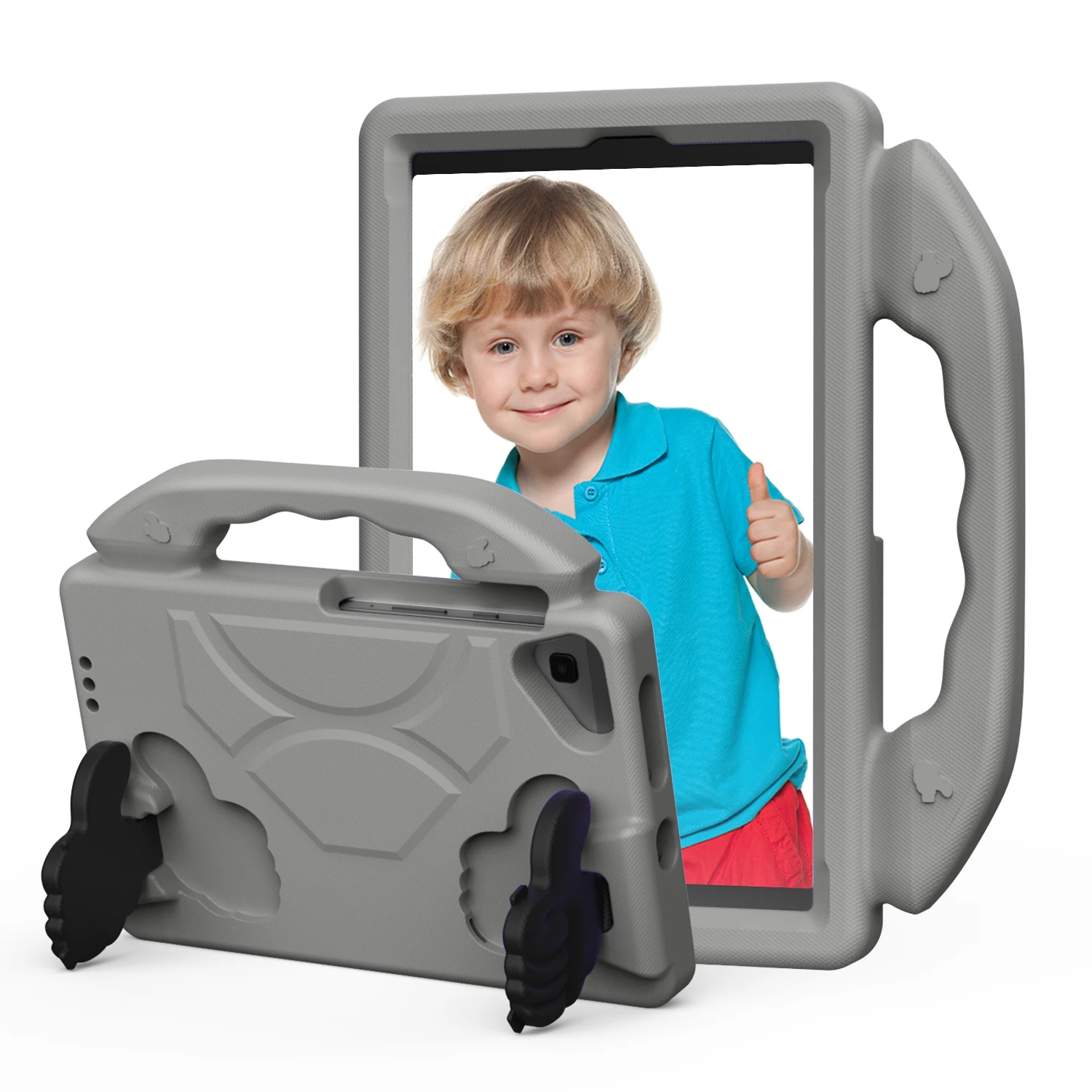 Durable Kids EVA Tablet Stand Case with Handle - Protective Cover