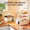 Multifunctional electric steamer household large capacity three-layer electric steamer breakfast machine 1