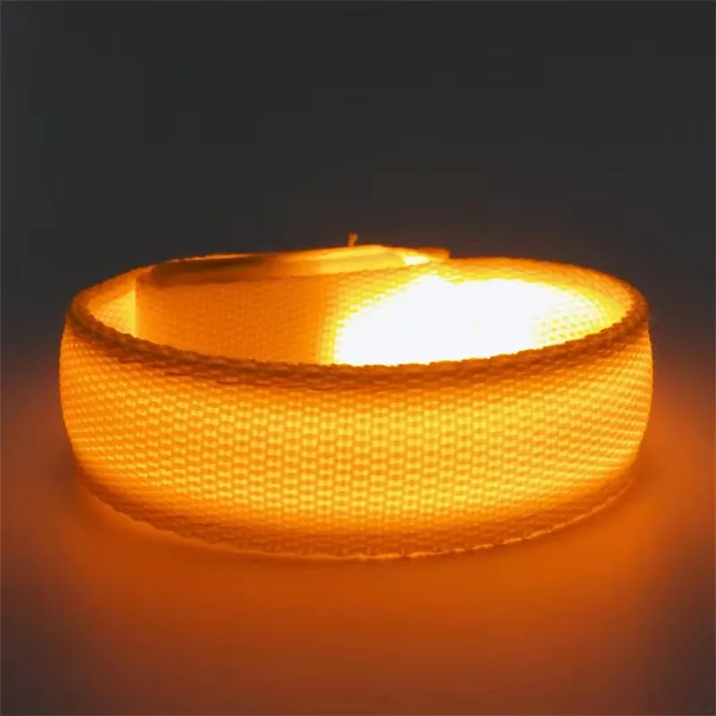Glow in the Dark Bracelet Led Luminous Bracelet Concert Party Bar Velcro LED Sports Wrist Strap Party Supplies