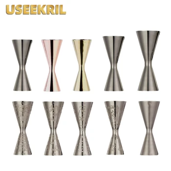 스테인레스 스틸 칵테일 지거, 바텐더 도구, 바 액세서리, 크리에이티브 측정 컵, 무료 배송