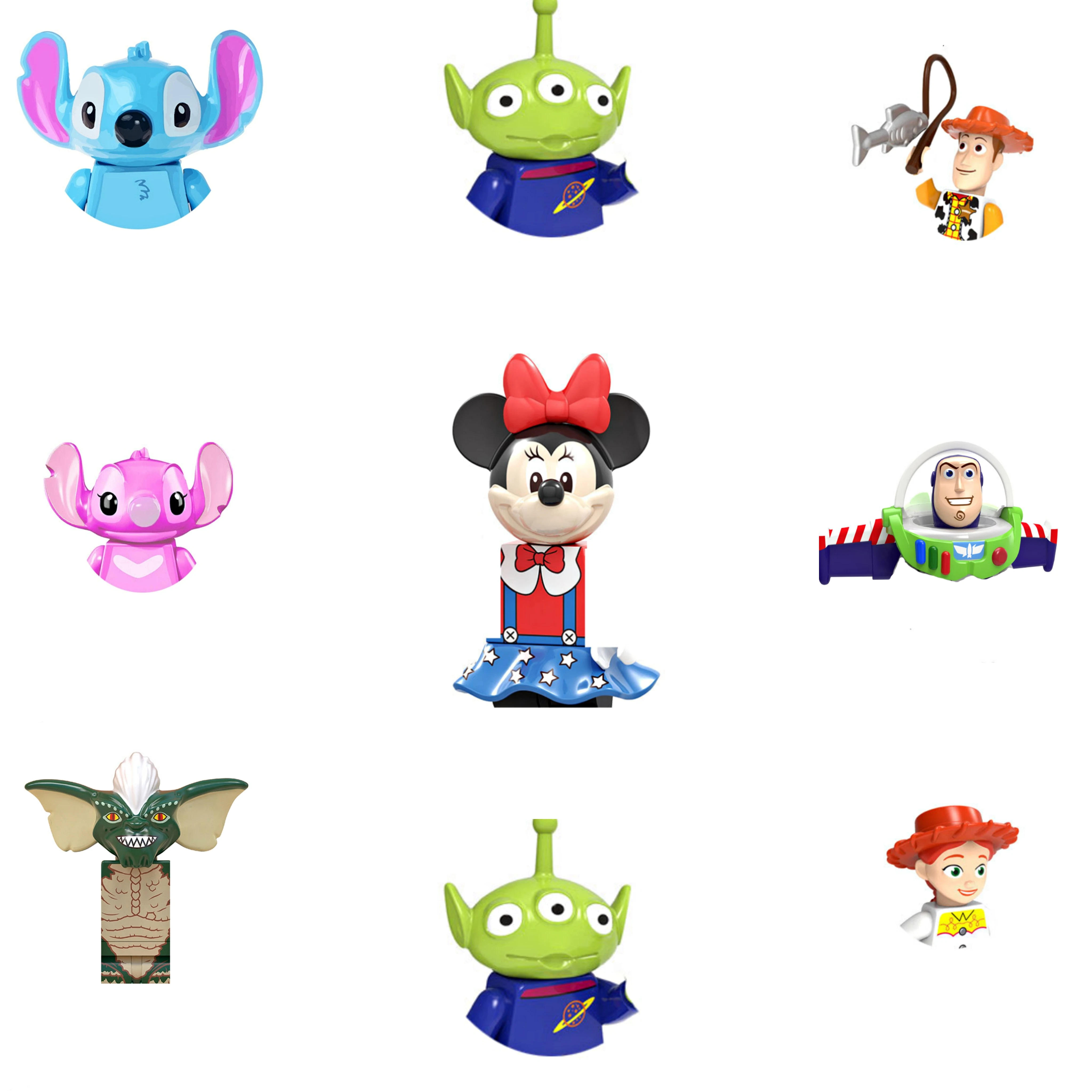 Film Disney Toy Story Buzz Lightyear Woody Jessie Anime Bricks Mini Action Toy Figure Assemblare Blocchi Per Regali Per Bambini