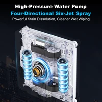 2026 Window cleaning robot Liectroux S9,with 2 roller brushes,6-way water pump spray,9KPa,frameless works,app control 2