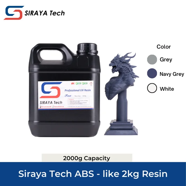 Siraya Tech Fast ABS-Like 3D Printer Resin 405nm UV-Curing 1kg