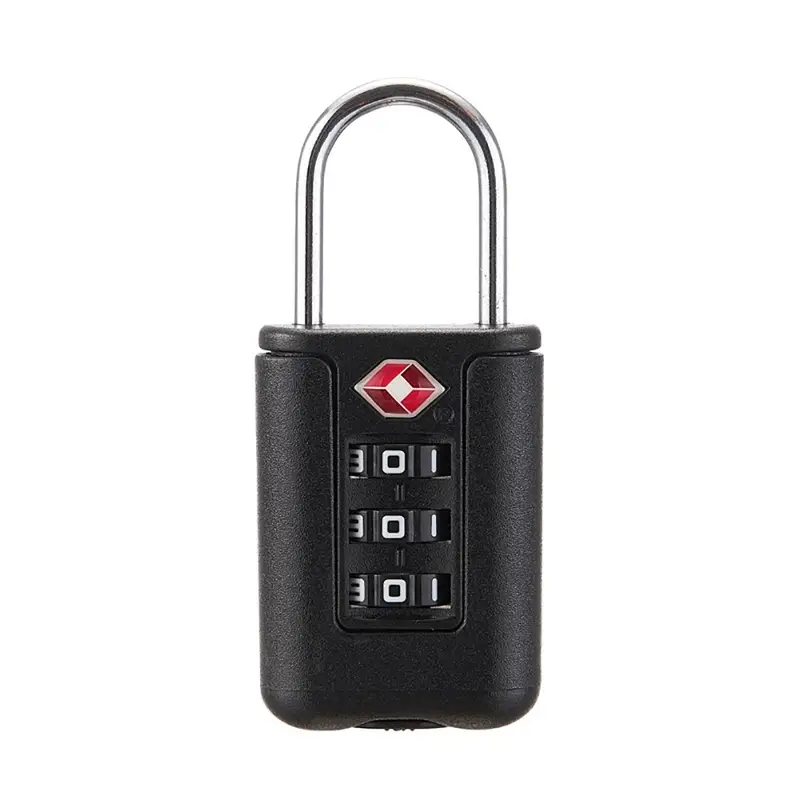 RAYKUBE Mini Portable Customs 3 Digit Combination Padlock Digital Luggage Password Mechanical black Lock For Box/Cabinet/Drawer - Image 6