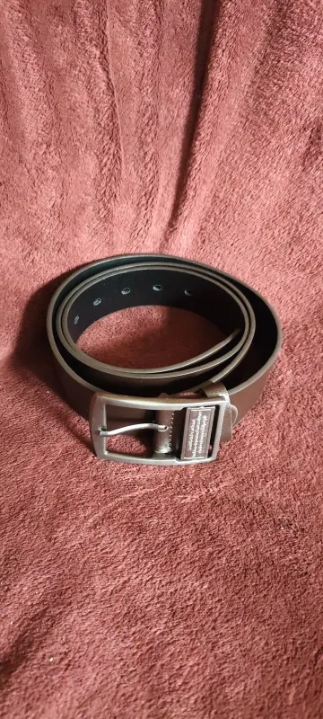 MIDNIGHT SOVEREIGN™ – Black Buckle Genuine Leather Belt photo review