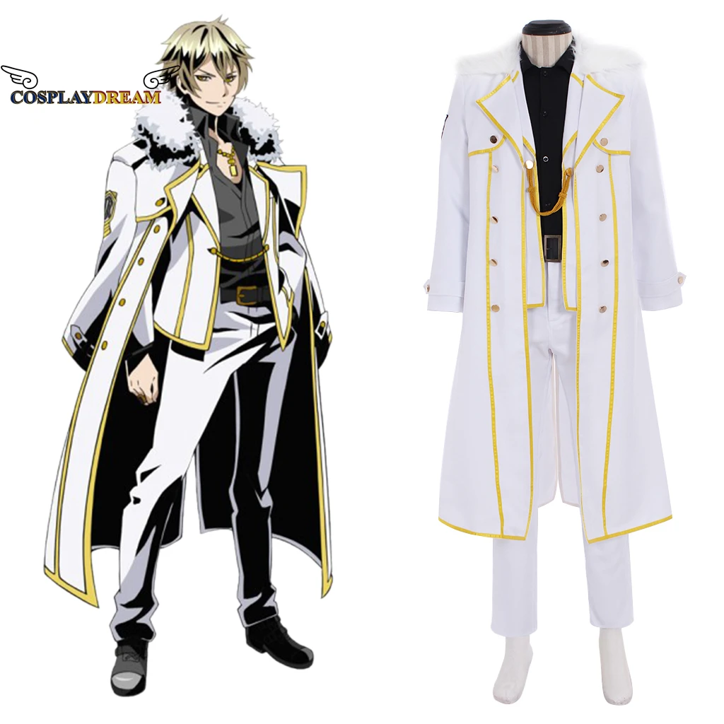 

Anime Divine Gate ARTHUR Cosplay Costume Suit Adult Mens Coat Shirt Pants White Suit Halloween Party Cosplay Custom Full Set