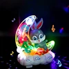 Electronic Pet Rabbit Transparent Gear Moon Rabbit Toy Car Children's Interactive Playmate Educational Crawling Toys For Baby 4