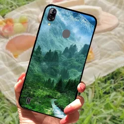 Marble Cat & Lion Black Soft Silicone Phone Cover Case for Blackview A60 (35)