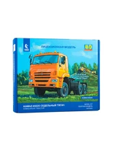  Original 1/43 Plastic Russian 6x6 Kamaz-65225 Tractor Truck Model Kit Collectible Die-casting Heavy Truck Toy Kit 1457AVD 